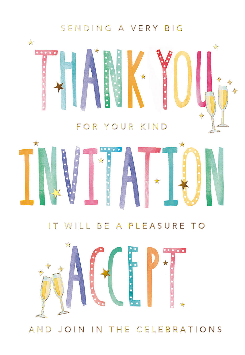 Invitation Be A Pleasure To Accept Acceptance Greeting Card Cards